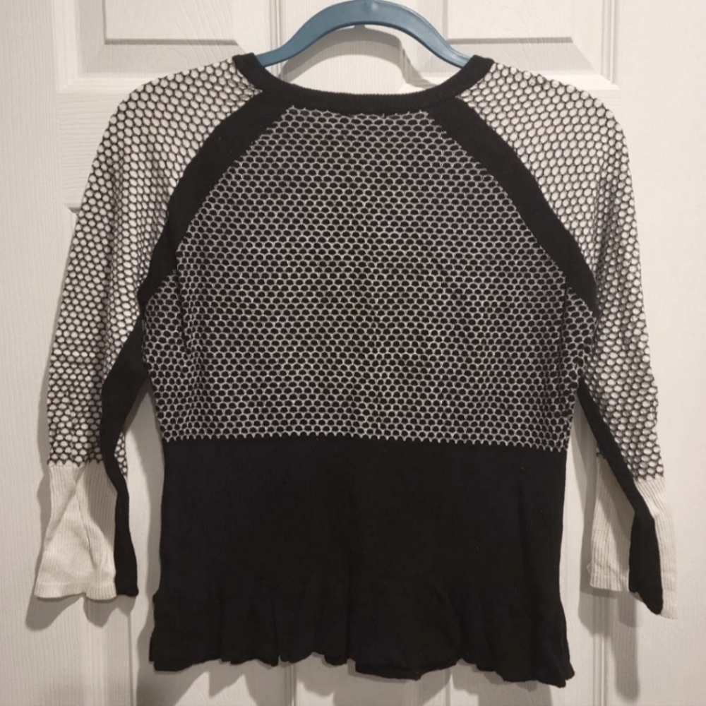 Black & White/ Ivory Sweater - Worthington